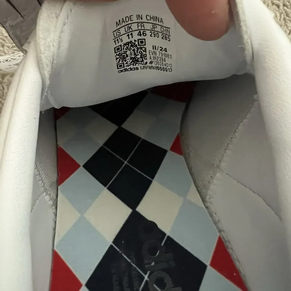 Adidas Originals Coursecup Spikeless Golf Shoes White Men's Size 11.5 IH2266 NWT